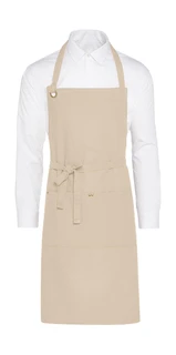 Provence - Eyelet Bib Apron With Pocket