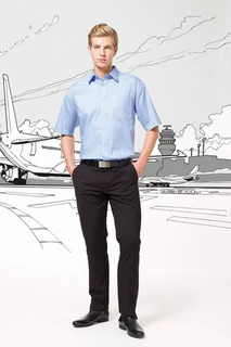 Herren Oxford Kurzarm Hemd