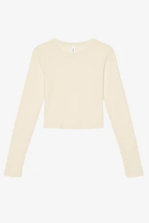 1501 Women's Micro Rib long Sleeve Baby Tee