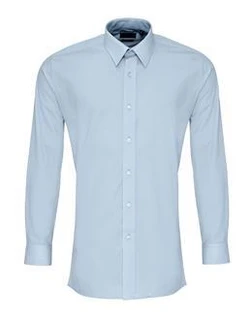 Men's Long Sleeve Fitted Poplin Shirt PR204