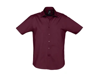 Short sleeve stretch Men's shirt 