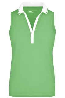 Ladies' Elastic Polo Sleeveless