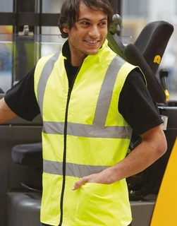Hi-Vis Fleece Reversible Bodywarmer