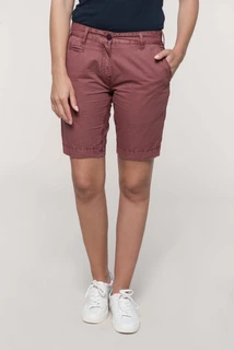 Ladies' Washed Effect Bermuda Shorts K753