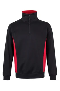 TWO-TONE QUARTER ZIP SWEATSHIRT
