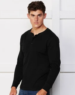 Men's Jersey Long Sleeve Henley