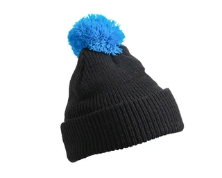 Pompon Hat with Brim