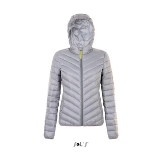 Women's light hooded down jacket 