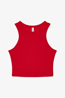 1019 Women's Micro Rib Racer Tank