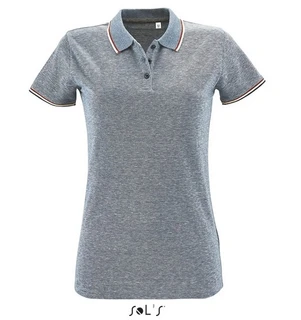 Women's heather polo shirt  