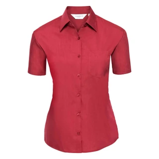 Ladies’ Short Sleeve Classic Polycotton Poplin Shirt