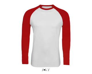 Men's two-colour T-shirt with long raglan sleeves  