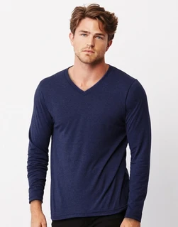 Unisex Triblend LS V-Neck T-Shirt