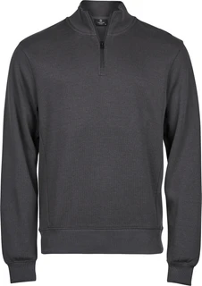 Ribbed Interlock Half Zip
