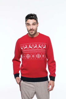 Reindeer motif jumper K998
