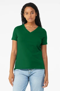 6405 Women's Relaxed Jersey Short Sleeve V-neck Tee