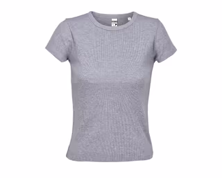 SARA WOMEN Ribbed T-Shirt