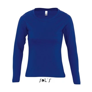 Women's round neck long sleeve T-shirt 