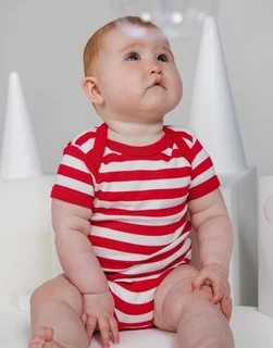 Baby Striped Short Sleeve Bodysuit
