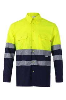 HV LS TWO-TONE SHIRT