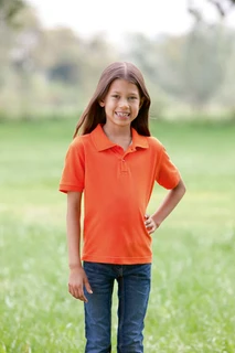 Kids' Tagless® Polo Organic