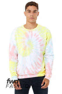 3945RD Unisex Tie Dye Pullover Sweatshirt