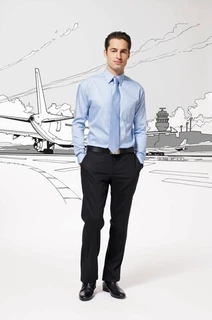 Herren Oxford Langarm Hemd