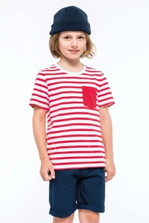 Kids' Striped Sailor T-Shirt with Pocket K379