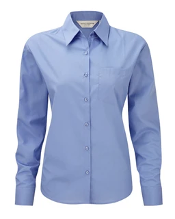 Ladies’ Long Sleeve Classic Polycotton Poplin Shirt