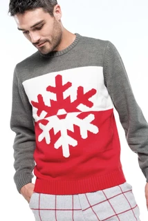 Snowflake Motif Jumper K997