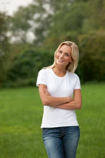 Ladies' Tagless® Crew Neck T Organic