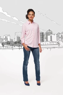 Damen Stretch Bluse mit 3/4 Arm