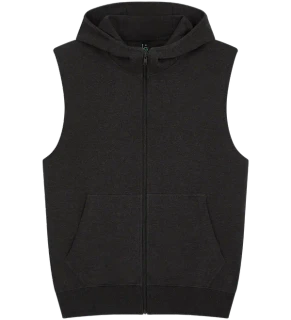 SLEEVELESS FULL ZIP HOODIE